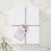 Modern Minimalistisch Pampas Gras Boeket Bruiloft Cadeaulabel (Met Touw)