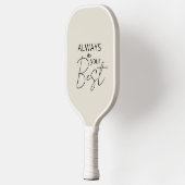 Modern minimalistisch pickleball paddle (Links)