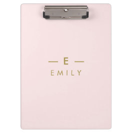 Modern Minimalistisch Pink Aangepast Klembord