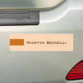 Modern minimalistisch plein bumpersticker (Op auto)