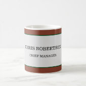 Modern minimalistisch plein koffiemok (Center)