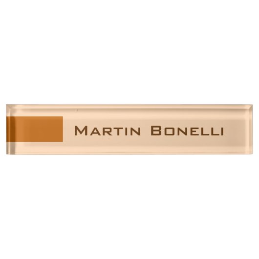 Modern minimalistisch plein naambordje (Voorkant)