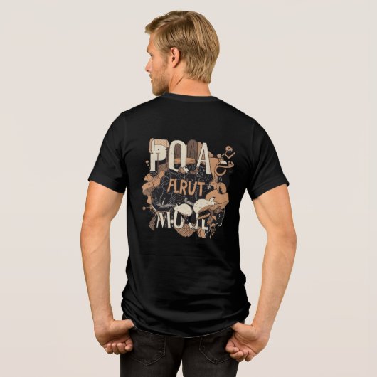 Modern minimalistisch premium T-shirt (Achterkant volledig)