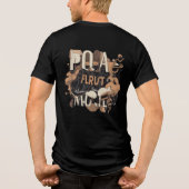 Modern minimalistisch premium T-shirt (Achterkant)