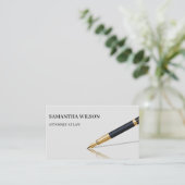 Modern minimalistisch procureur-generaal visitekaartje (Staand voorkant)