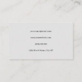 Modern minimalistisch procureur-generaal visitekaartje (Achterkant)