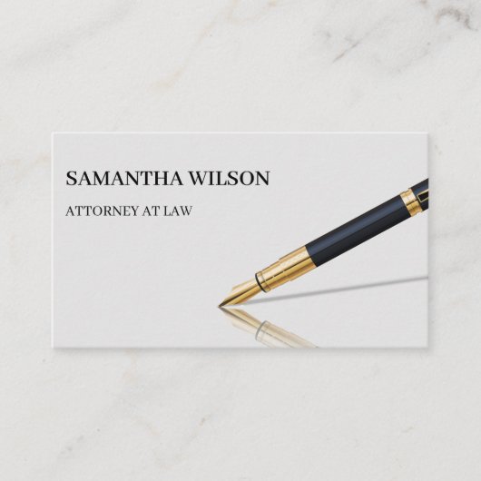 Modern minimalistisch procureur-generaal visitekaartje (Voorkant)