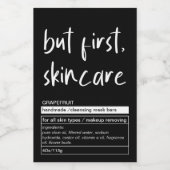 Modern minimalistisch productlabel voedselcontainer etiket (Enkel label)