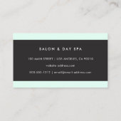 Modern minimalistisch Professional Black, wit groe Visitekaartje (Achterkant)