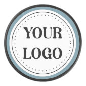 Modern minimalistisch Professional zwart Hockey Puck (Voorkant)