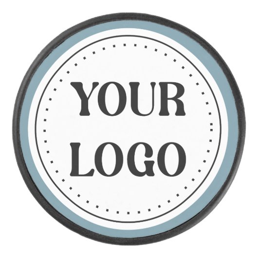 Modern minimalistisch Professional zwart Hockey Puck (Voorkant)