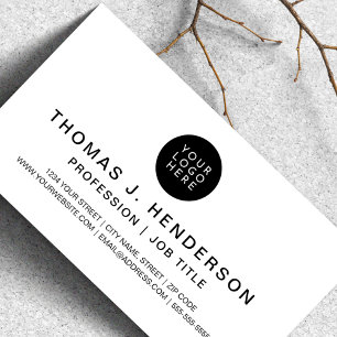 Modern Minimalistisch Professioneel Bedrijf Logo Visitekaartje