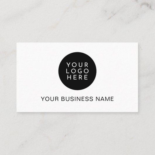 Modern Minimalistisch Professioneel Bedrijf Logo Visitekaartje (Achterkant)
