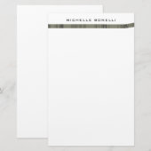 Modern Minimalistisch Professioneel Design Briefpapier (Voorkant / Achterkant)