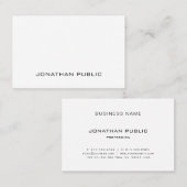 Modern minimalistisch professioneel design elegant visitekaartje (Voorkant / Achterkant)