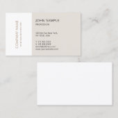 Modern minimalistisch professioneel design elegant visitekaartje (Voorkant / Achterkant)