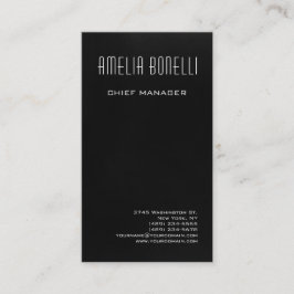 Modern minimalistisch professioneel donkergrijs el visitekaartje