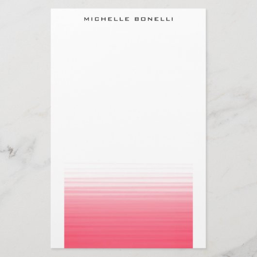 Modern Minimalistisch Professioneel Eenvoudig Zake Briefpapier (Voorkant)