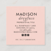 Modern minimalistisch professioneel foto Visitekaa Vierkante Visitekaartje (Achterkant)