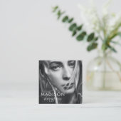 Modern minimalistisch professioneel foto Visitekaa Vierkante Visitekaartje (Staand voorkant)