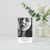 Modern minimalistisch professioneel foto Visitekaa Visitekaartje (Staand voorkant)