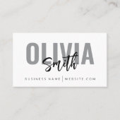 Modern minimalistisch professioneel gewoon Visitek Visitekaartje (Voorkant)