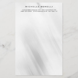Modern Minimalistisch Professioneel Grijs Design Briefpapier