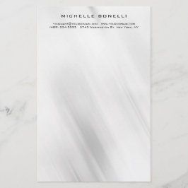 Modern Minimalistisch Professioneel Grijs Design Briefpapier