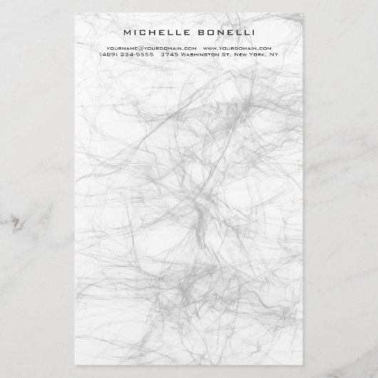 Modern minimalistisch professioneel grijs design briefpapier (Voorkant)