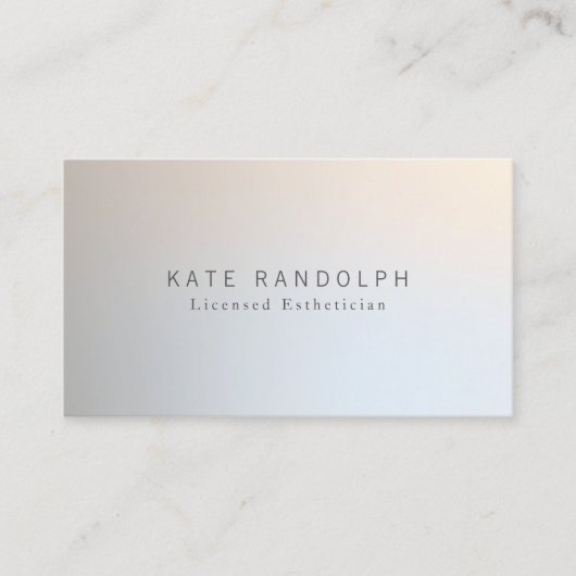 Modern Minimalistisch Professioneel Lichtgevend Zi Visitekaartje (Voorkant)