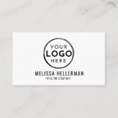 Modern Minimalistisch Professioneel Logo Foto Visitekaartje (Voorkant)