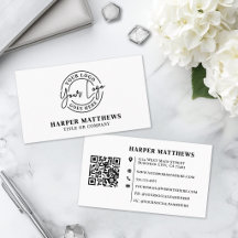 Modern Minimalistisch Professioneel Logo QR Code