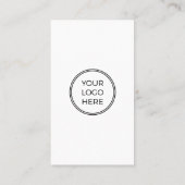 Modern Minimalistisch Professioneel Logo QR Code Visitekaartje (Achterkant)