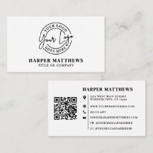 Modern Minimalistisch Professioneel Logo QR Code