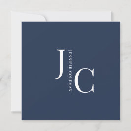 Modern minimalistisch professioneel monogram marin kaart