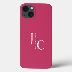 Modern minimalistisch professioneel monogram warm  Case-Mate iPhone case