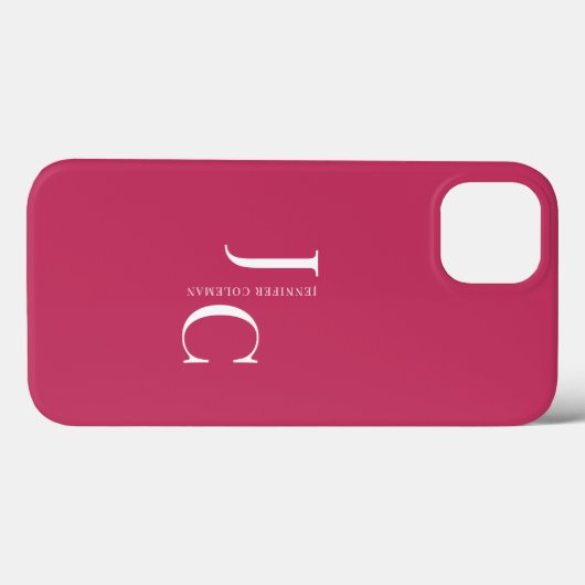 Modern minimalistisch professioneel monogram warm Case-Mate iPhone case (Achterkant (horizontaal))