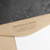 Modern minimalistisch professioneel retouradres rubberstempel