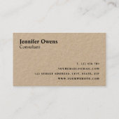 Modern minimalistisch professioneel ritueel Kraft  Visitekaartje (Achterkant)