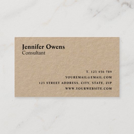 Modern minimalistisch professioneel ritueel Kraft  Visitekaartje (Achterkant)