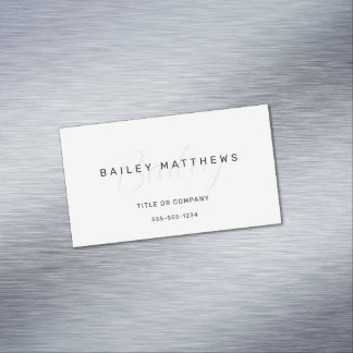 Modern minimalistisch professioneel script Elegant Magnetisch Visitekaartje