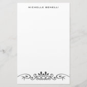 Modern minimalistisch professioneel ventilatorpatr briefpapier (Voorkant)