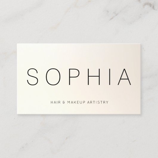 Modern minimalistisch professioneel verhaal visitekaartje (Voorkant)