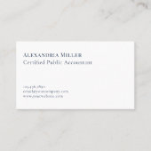 Modern minimalistisch professioneel Visitekaartje (Voorkant)