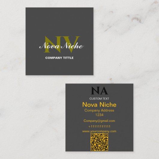 Modern minimalistisch professioneel Visitekaartje (Voorkant / Achterkant)