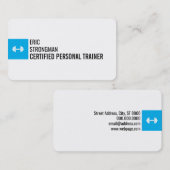 Modern minimalistisch professioneel wit afgerond visitekaartje (Voorkant / Achterkant)