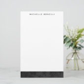 Modern Minimalistisch Professionel Eenvoudig Uniek Briefpapier (Staand voorkant)