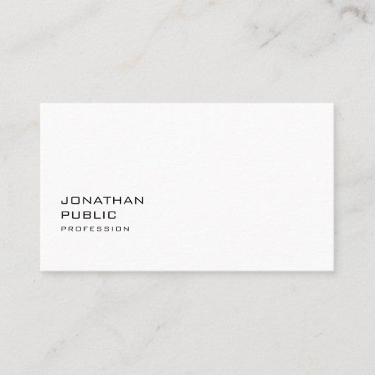 Modern Minimalistisch Professionele Strakke Chic E Visitekaartje (Voorkant)