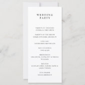 Modern minimalistisch programma voor zwart-witbrui (Achterkant)