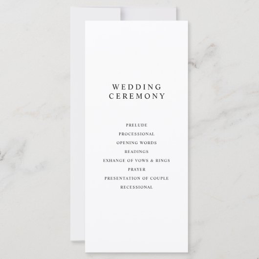 Modern minimalistisch programma voor zwart-witbrui (Voorkant)